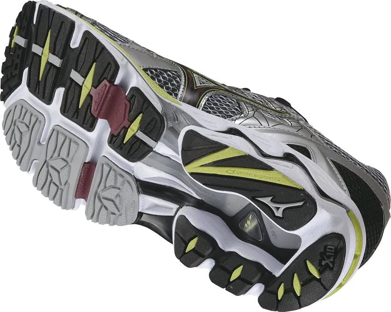 Mizuno Men s Wave Nirvana 7 Silver Anthracite Gold